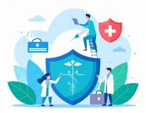 Ärzte diskutieren den Datenschutz von Gesundheitsdaten in der Cloud, wichtig für Diabetes-Management und Blutzuckerkontrolle.