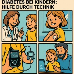 Ärztin erklärt technische Hilfe für Kinder mit Diabetes, inklusive CGM und Blutzuckerüberwachung. | © GlucoseCode