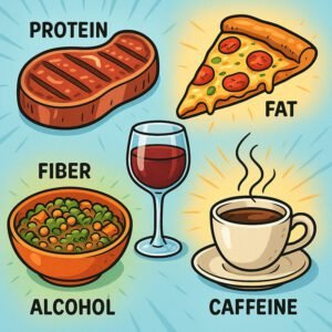 Vielfältige Lebensmittel wie Protein, Fett und Ballaststoffe unterstützen ein Leben ohne Zucker | © No_Carbs.